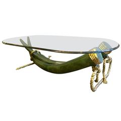 huge bronze and brass elephant tusk coffee tableitalo valenti huge bronze and brass elephant tusk coffee tableitalo valenti