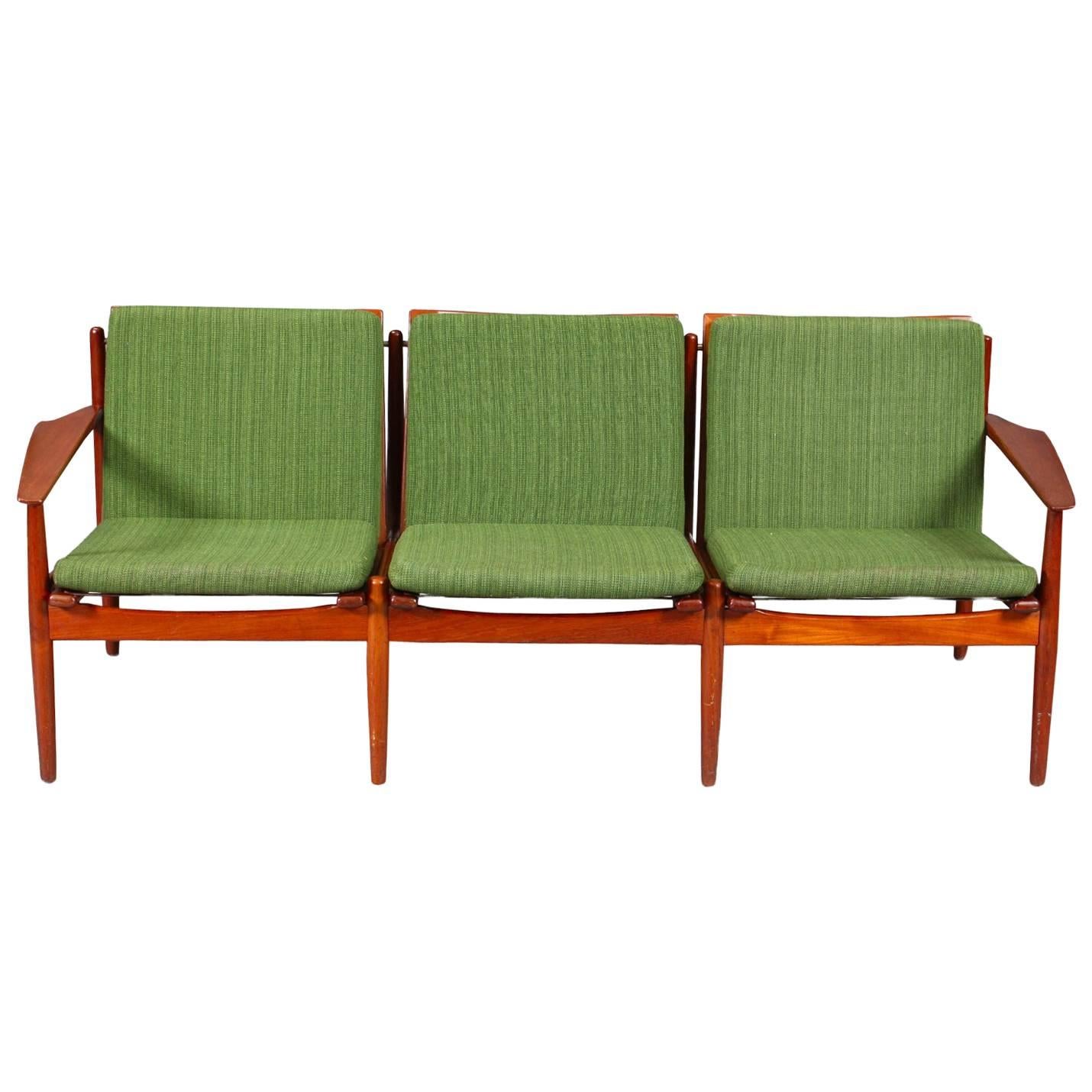 Danish Mid-Century Modern Three-Seat Sofa Designed by Arne Vodder For Sale