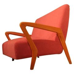 Italian Mid-Century Geometric Sofa Particular Design 