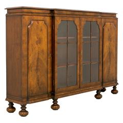 Walnut William and Mary Style Side Cabinet