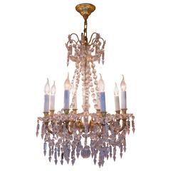 Early 20th Century Ormolu and Crystal Chandelier, circa 1900