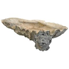 Exquisite French 19th Century Wall-Mounted Fountain and Fountain Head 2