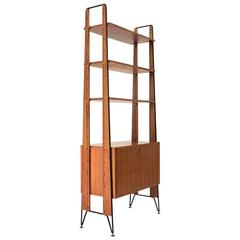 Italian Mid-Century Wall Unit and Shelves by Mobilificio Cicchetti, 1950