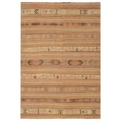 Vintage Anatolian Turkish Kilim Flat-Weave Rug 11