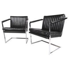 Pair of Mid-Century Modern Cantilevered Side Chairs 7
