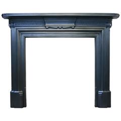Antique Restored Late Victorian Cast Iron Fireplace Surround