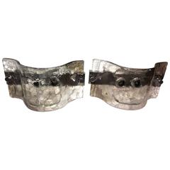 Pair of Italian Murano Glass Sconces by Carlo Nason for Mazzega 8