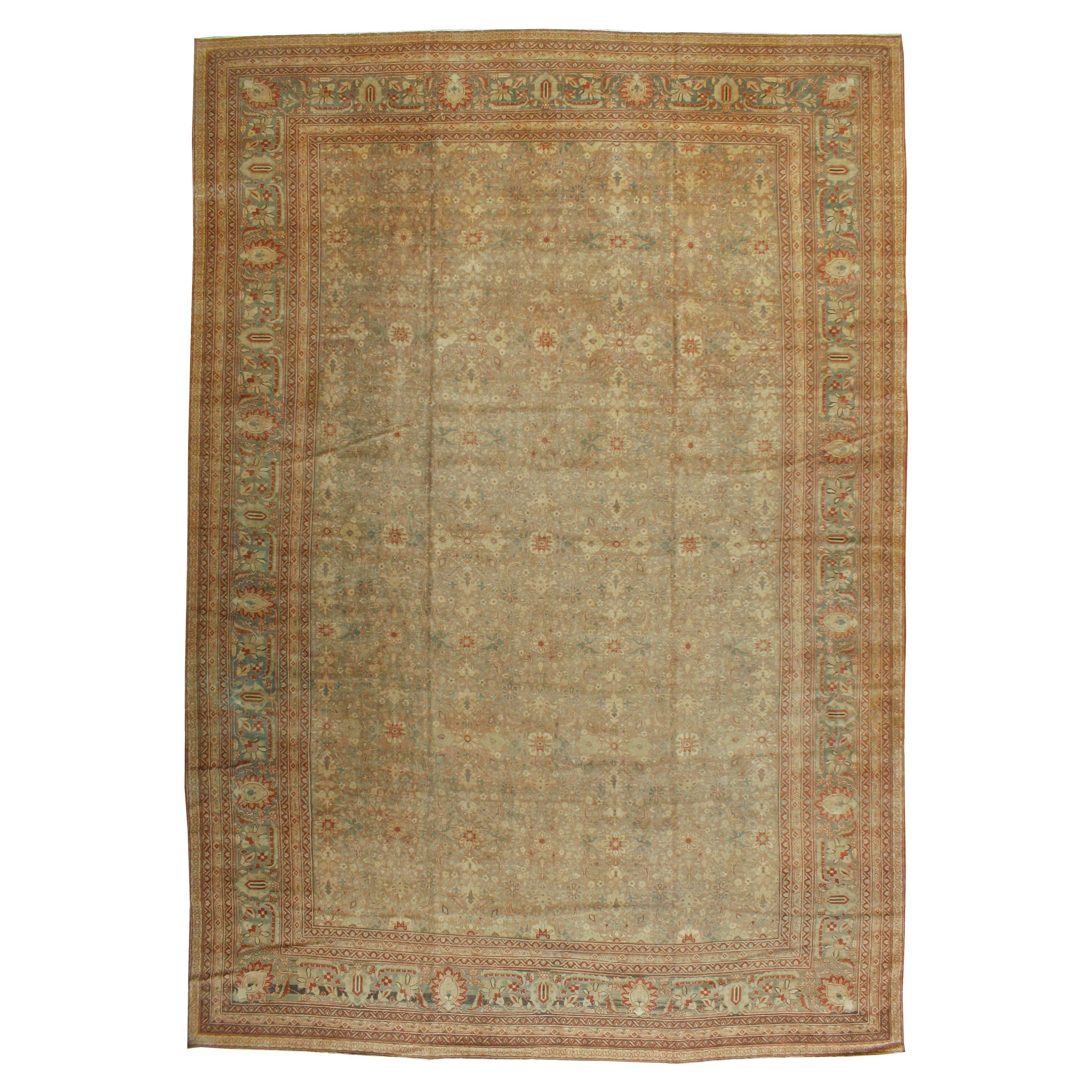 Antique Persian Tabriz Rug For Sale