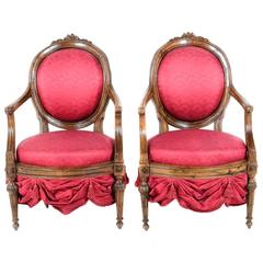 18th Century Italian Chairs Fabricated by Madeleine Castaing