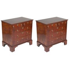 Pair of Oyster Shell Veneer Chests of Drawers