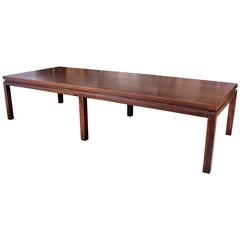 Large Mahogany Harvey Probber Coffee Table, 1960s 8