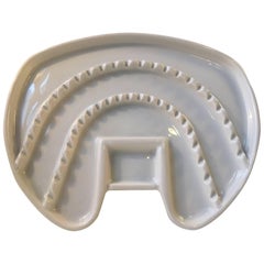 Large Tooth Shaped Porcelain Tray for Dental Instruments, Bauhaus, Germany 1930s