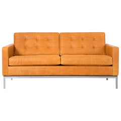 Florence Knoll Leather Settee