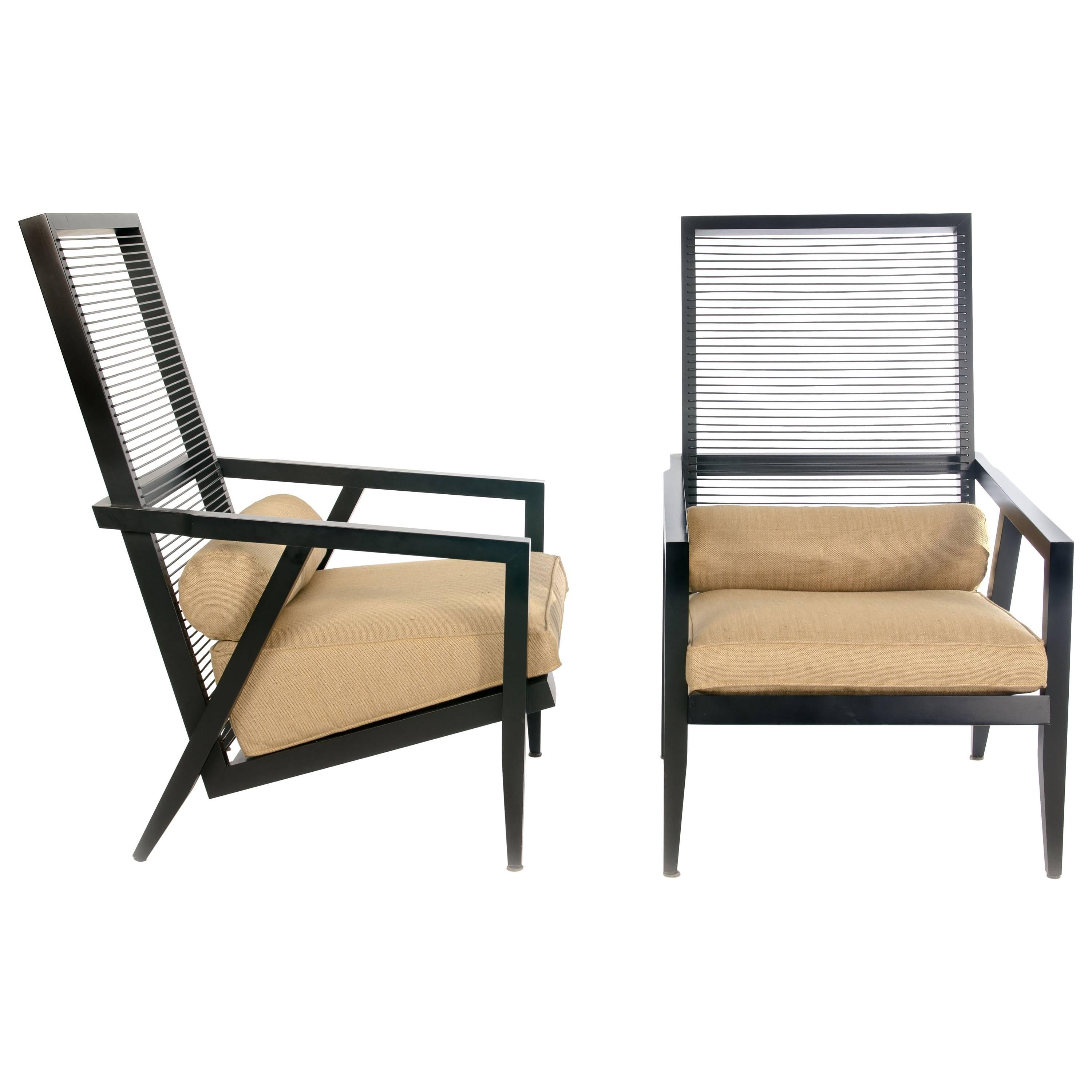 Pierantonio Bonacina, Pair of 'Astoria Hb' Lounge Chairs, 1990s