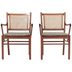 Pair of Ole Wanscher Colonial Chairs, Poul Jeppesen, Denmark