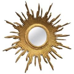 Gorgeous Exceptional French Starburst Mirror Vintage