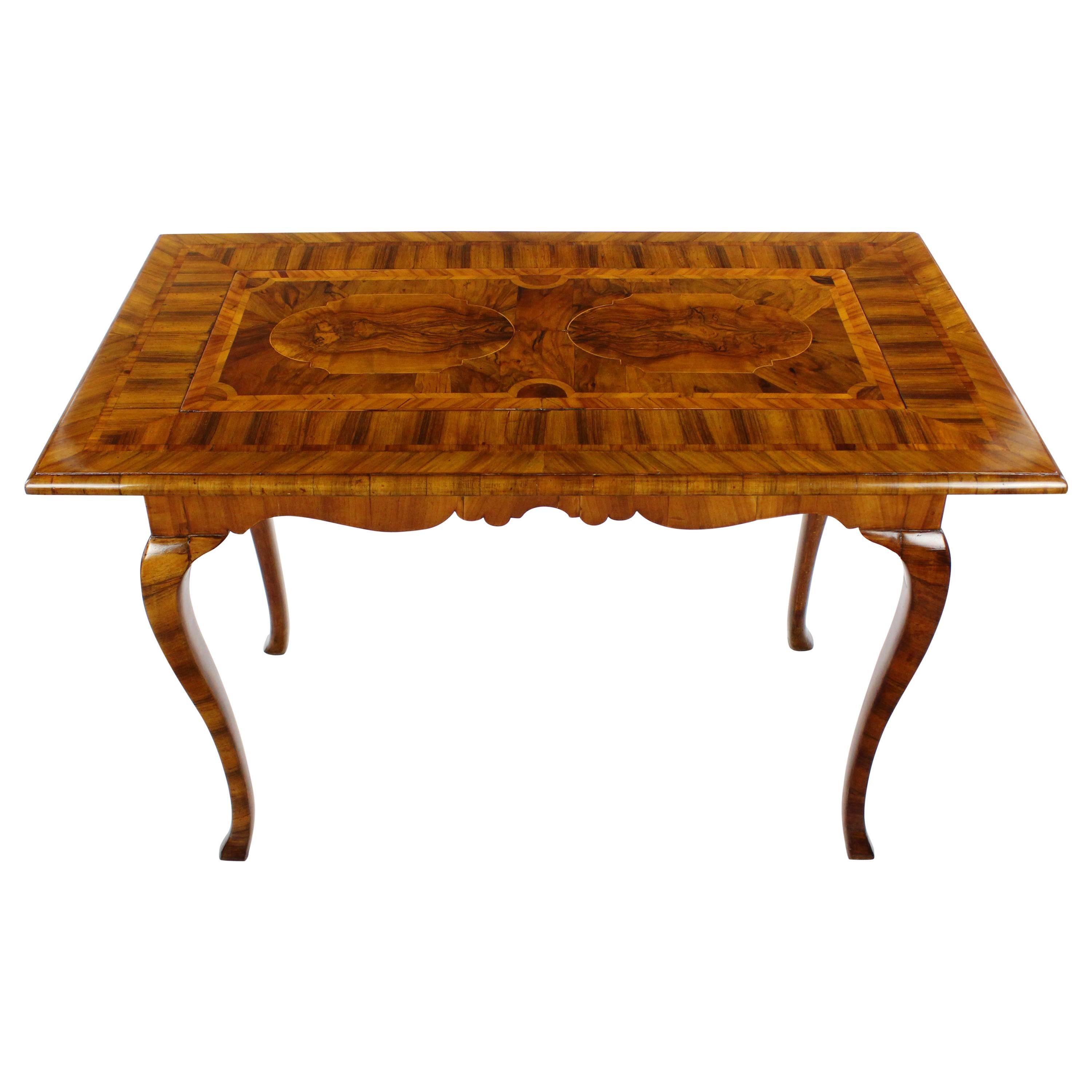 Game Table or Baroque, circa 1760 for Chess Checkers, Merels, Backgammon For Sale
