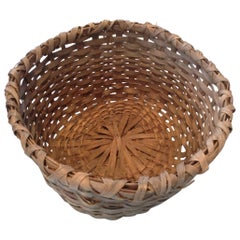 Humungous Striking Antique Woven Splint Basket