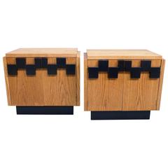 Pair of 20th Century American Bedside Cabinets