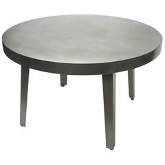 Stainless Steel Dining or Center Table, NYC, circa 2005