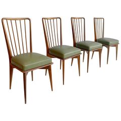 Paolo Buffa Dining Chairs, Italy, 1950s 8
