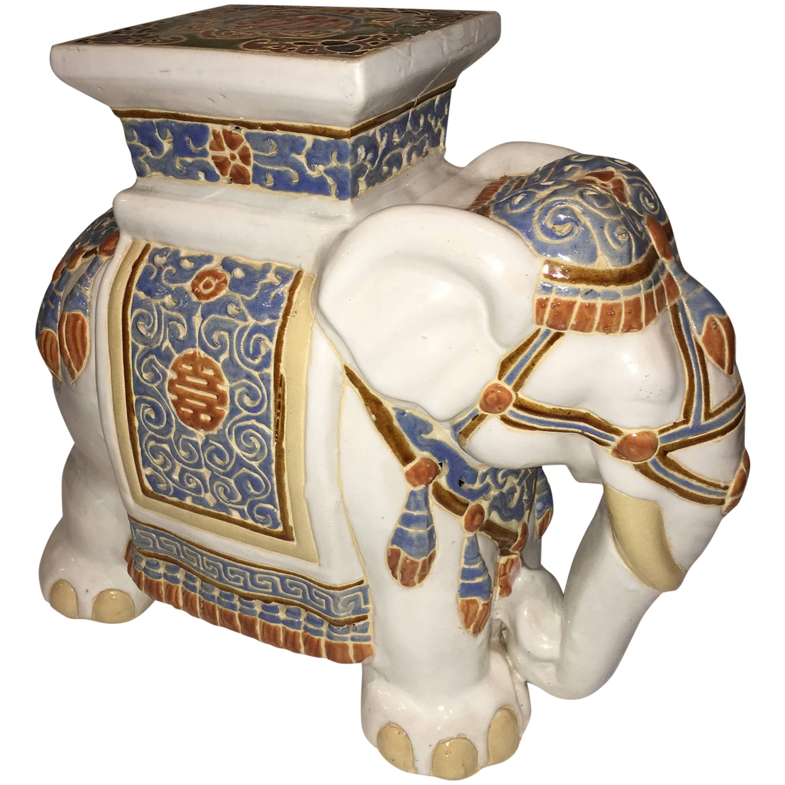 Elephant garden stool deals vintage