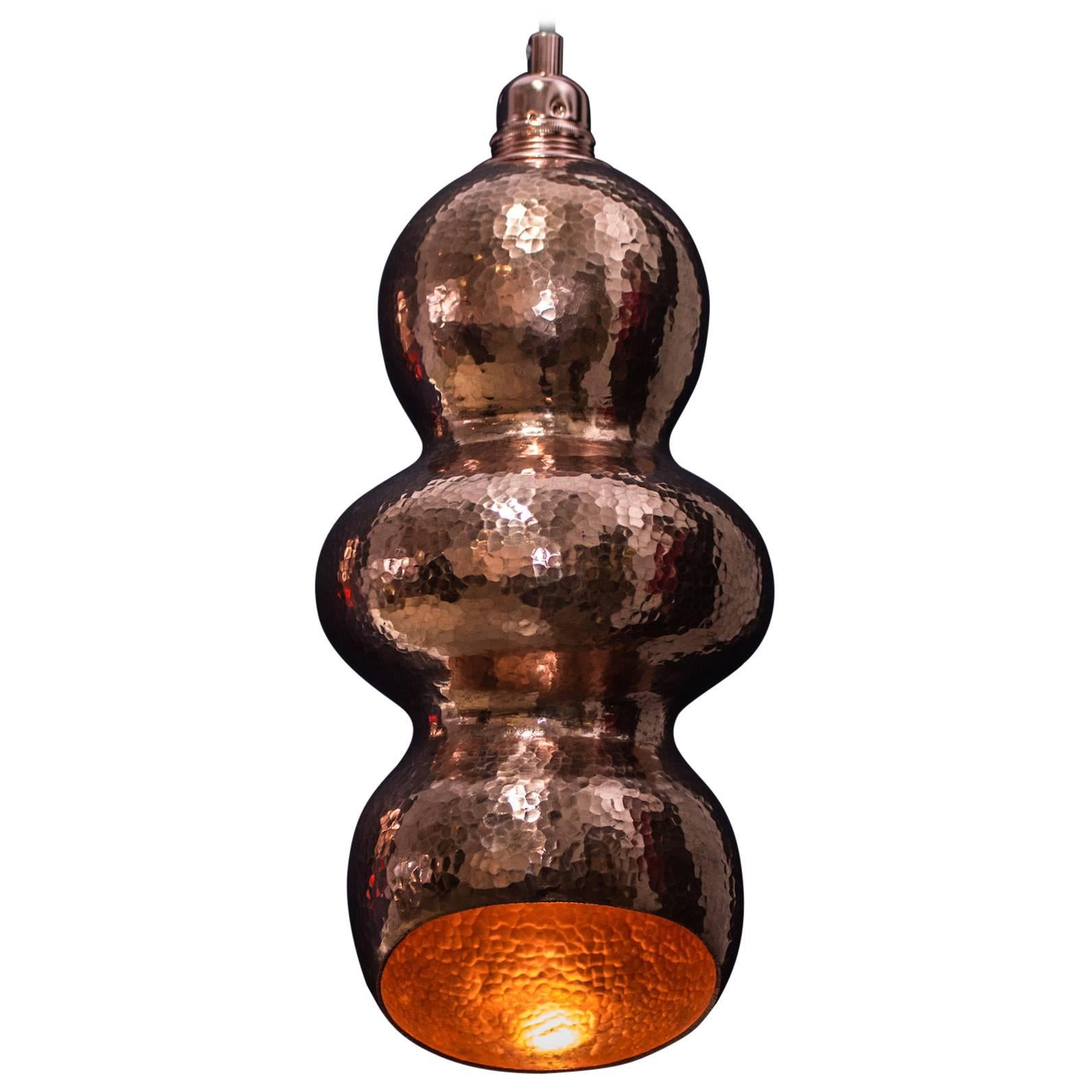 Tamarindo, Hand Hammered Copper Light, Mexico For Sale