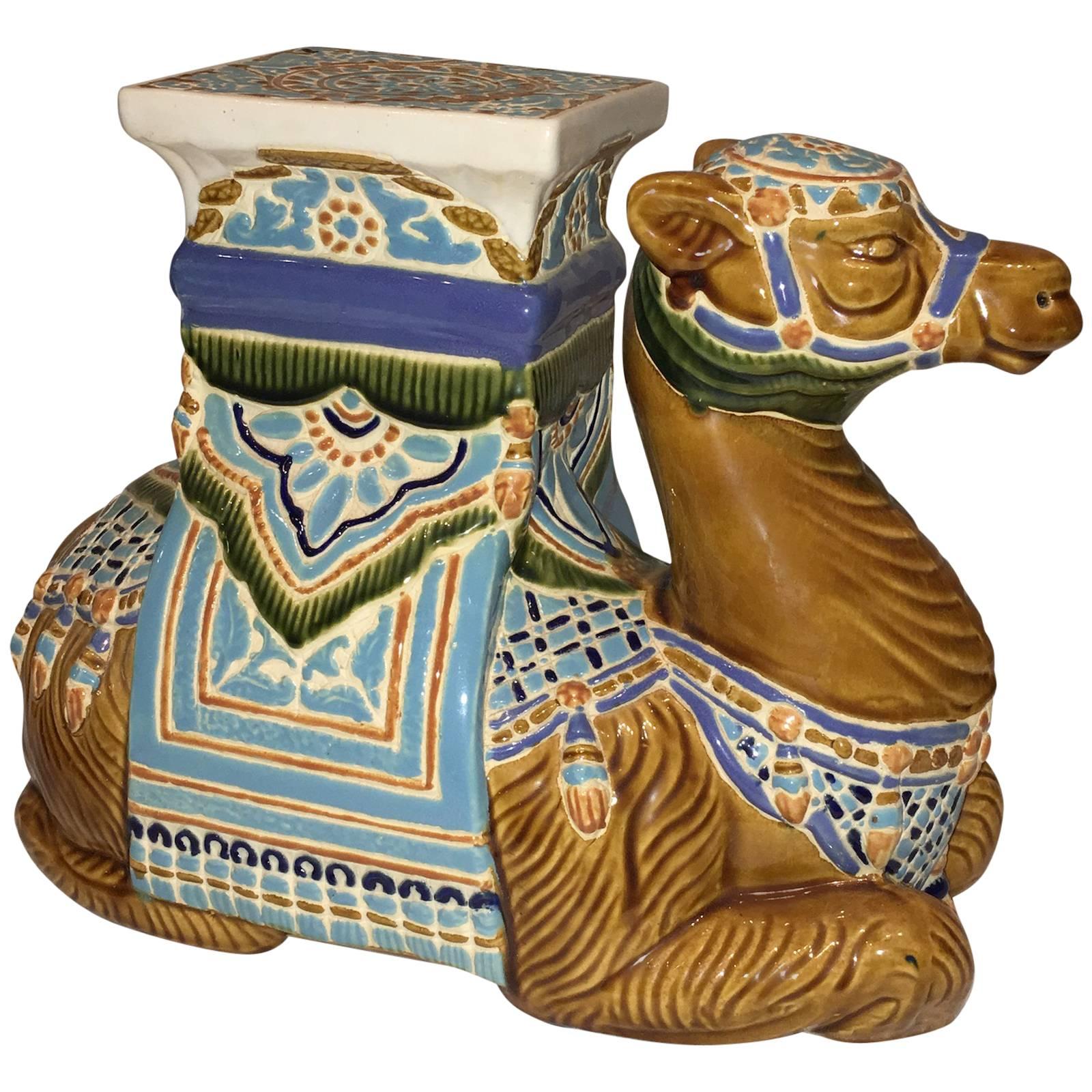 Camel Garden Stool or Side Table Patio Decoration