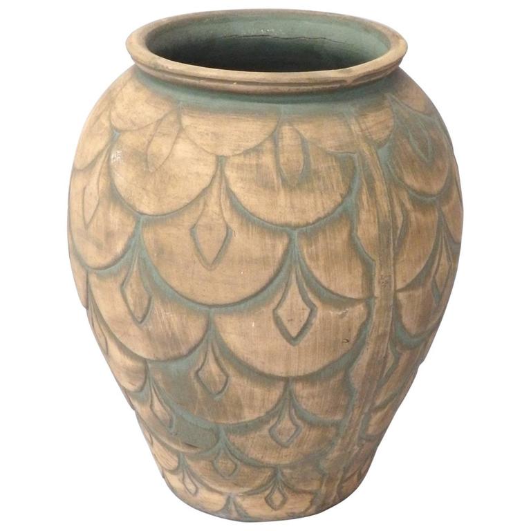 Art Deco Themed Floor Vase For Sale at 1stdibs