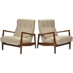 Jens Risom Pair of Lounge Chairs