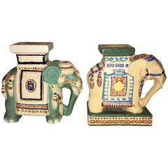 Lot of Two Elephant Bookends, Plant Stands, Flower Pot Stand 9