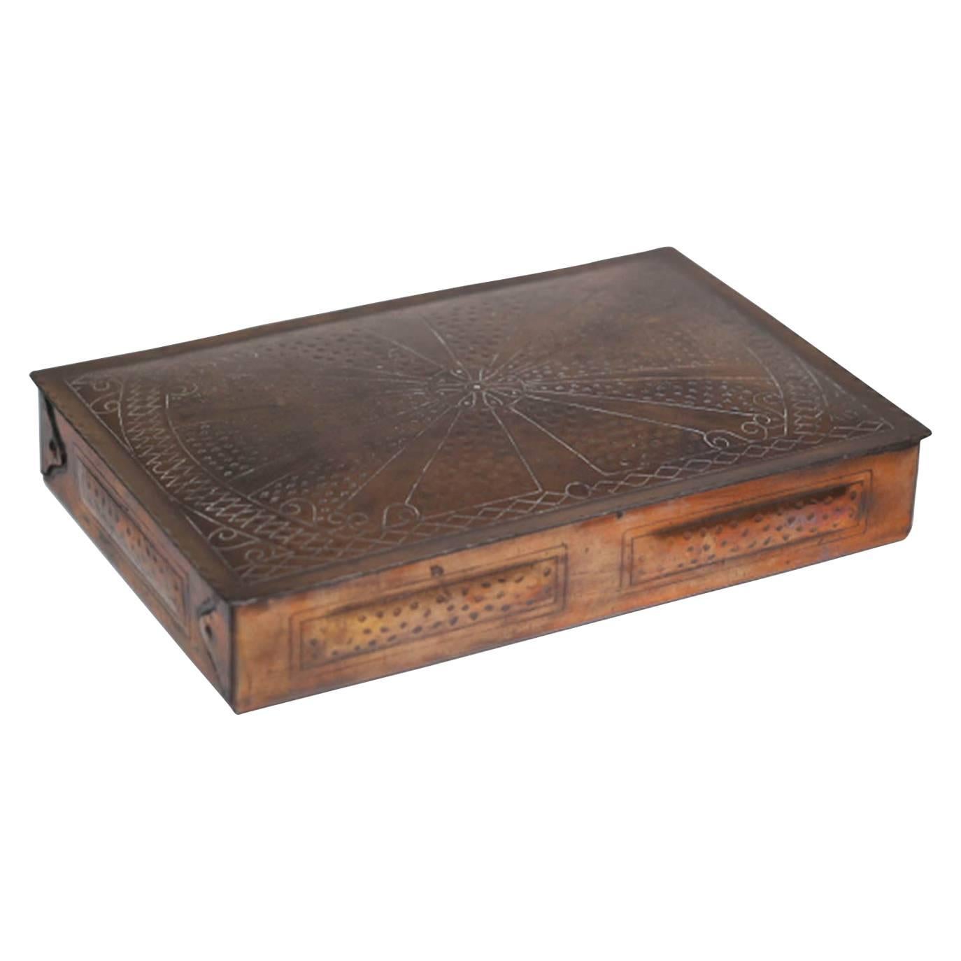 Early 20th Century Copper Plated Box