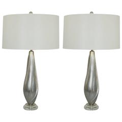 Vintage Silver Table Lamps by Swank Lighting