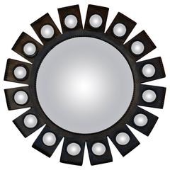 1970-1980 Convex Mirror with Its 16 Small Convex Mirrors