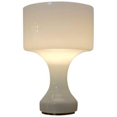 XL Snow White Handblown Glass Sebenica Table Lamp by Enrico Capuzzo for Vistosi