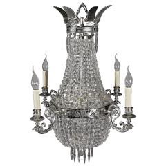 20th Century Biedermeier Style Basket Chandelier