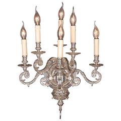 20th Century Louis XIV Style Baroque Wall Light 5