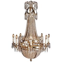 20th Century Classicist Style Swedish Empire Ceiling Candelabra Chandelier 7