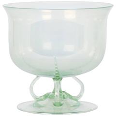 Pale Green Glass Bowl by Salviati 10