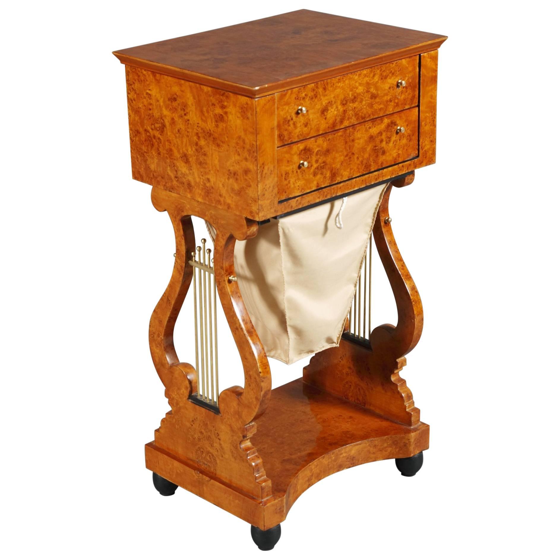 20th Century Biedermeier Style Sewing Table