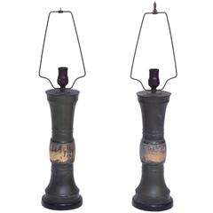 Pair of Oriental Hollywood Regency Table Lamps