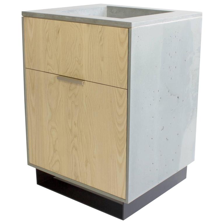 Hanks Concrete Bathroom Vanity and Sink For Sale at 1stdibs