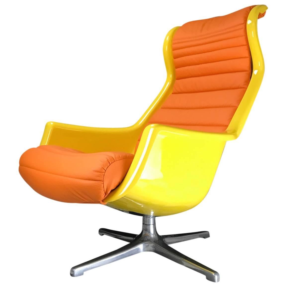 Unique Galaxy Swivel Chair by DUX of Sweden For Sale