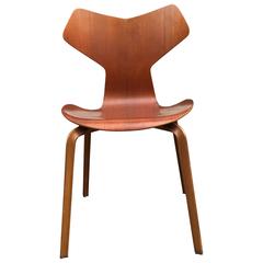 Rare First Edition Grand Prix Chair by Arne Jacobsen for Fritz Hansen