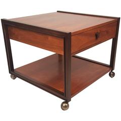Edward Wormley for Dunbar Walnut Side Table