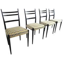 Italian Dining Chairs Chiavari or Ponti Style, 1950s