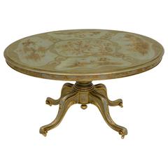 Victorian Chinoiserie Oval Centre Table