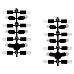 Pair of Big Wall Lamps Produced in Denmark 5