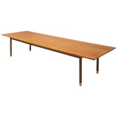 Large Danish Conference Table in Teak