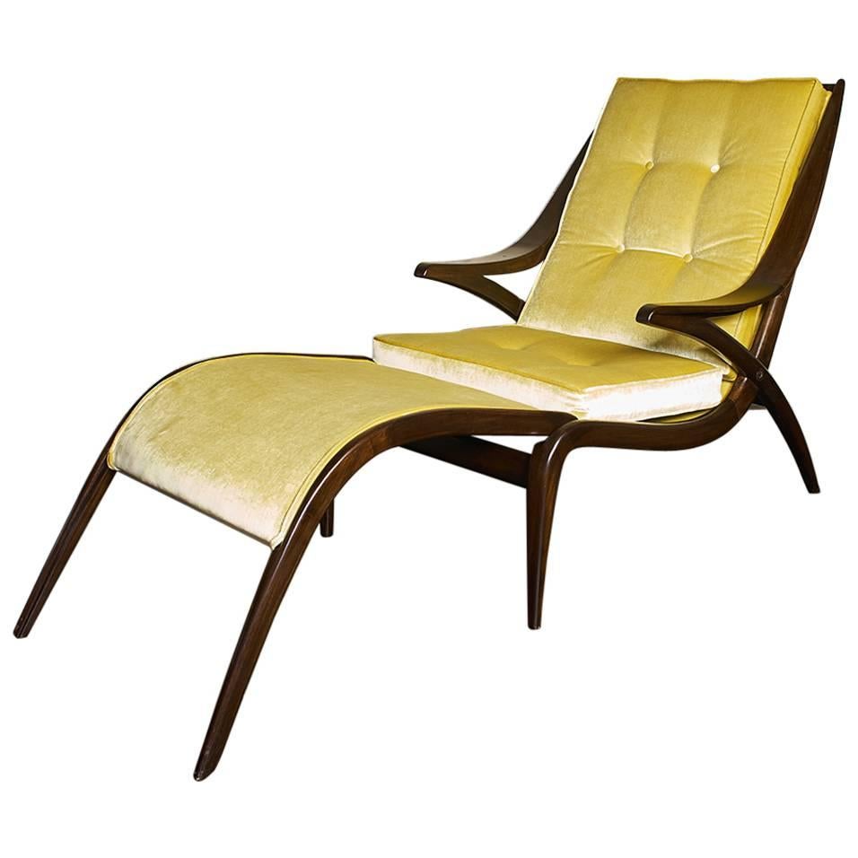1950s Italian Chaise Lounge